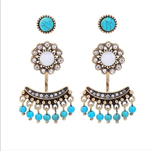 LAST 1!⭐️4pair-in-1 Multifunction Crystal Earrings - Picture 3 of 8